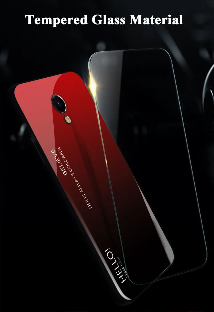 Чехол MUCHI для Meizu M5, чехол из закаленного стекла, роскошная градиентная мягкая рамка, жесткий чехол для телефона s для Meizu M5S M5 Note