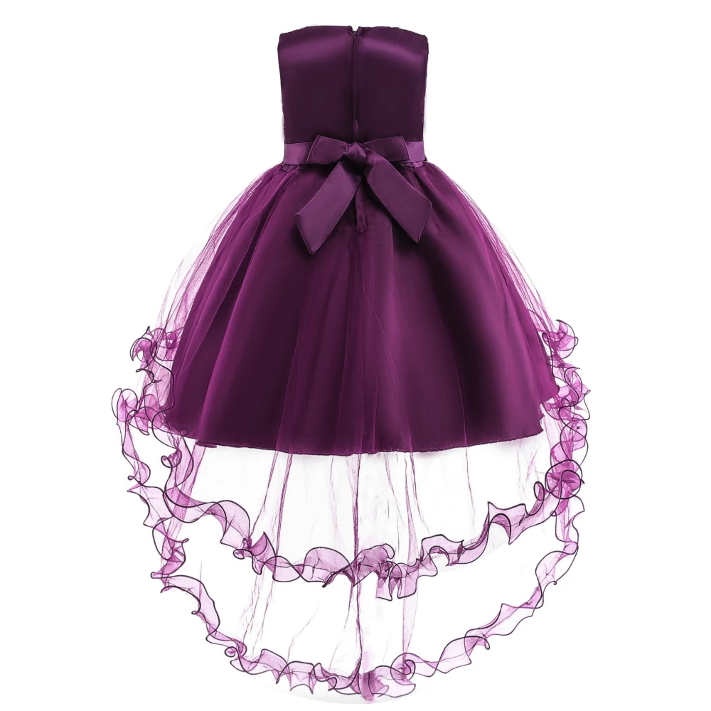 Бесплатная доставка Хлопок Внутри 14 лет ребенок вечерние платье 2018 Новое