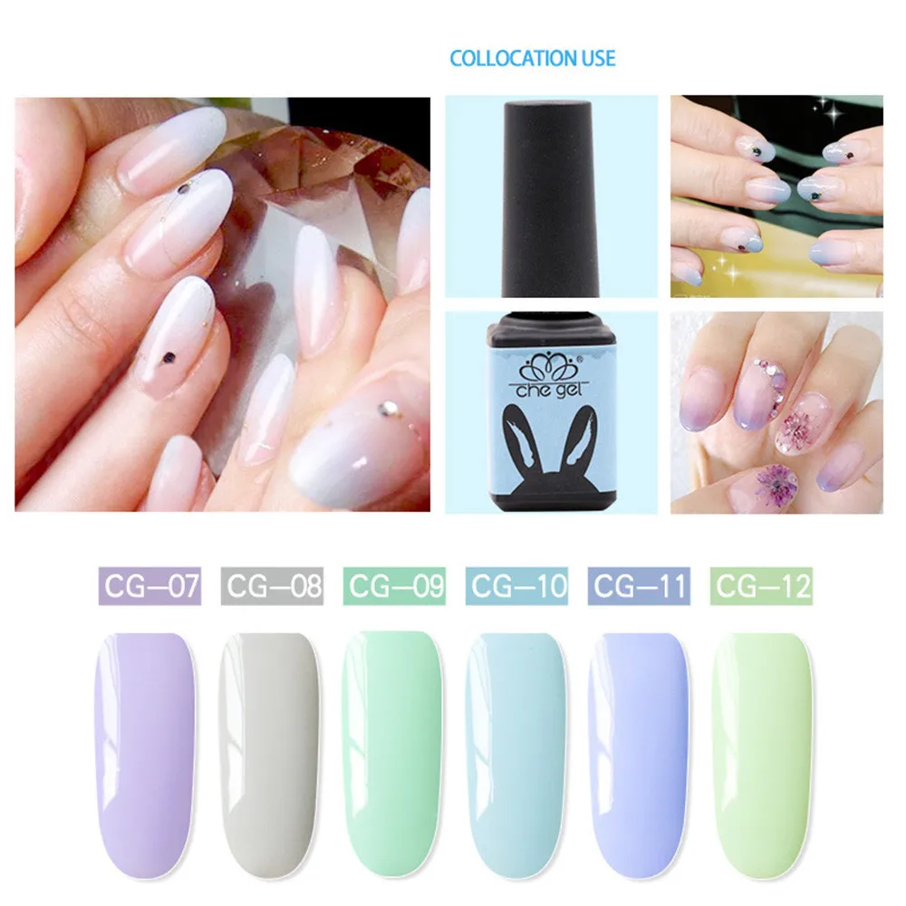 Дизайн ногтей гель 5 мл CHE Gel лак для ногтей УФ-Гель-лак био-Гели Soak Off Nail Art клочки шерсти Базовый слой геля Лаки украшения для макияжа