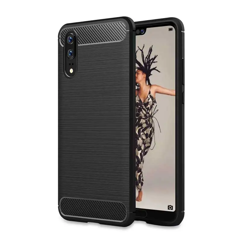 Силиконовый мягкий чехол для телефона huawei p20 tpu Тонкий lite новый тонкий матовый