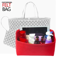 customizable 20colors speedy25 30 35 40neverfull mmgmpm purse organizer insert felt organizer bag handbag tote shaper
