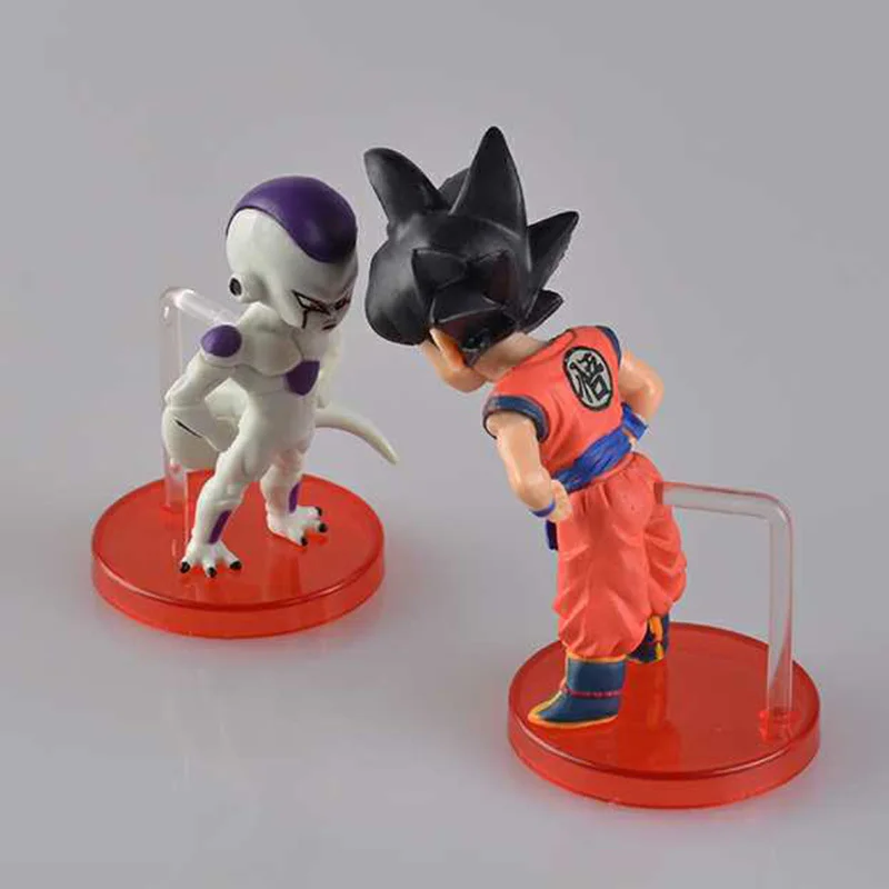 Dragon Ball Z 2 pz/Набор мини фигурка Сон Гоку против. морозильная камера figura Giocattolo del PVC