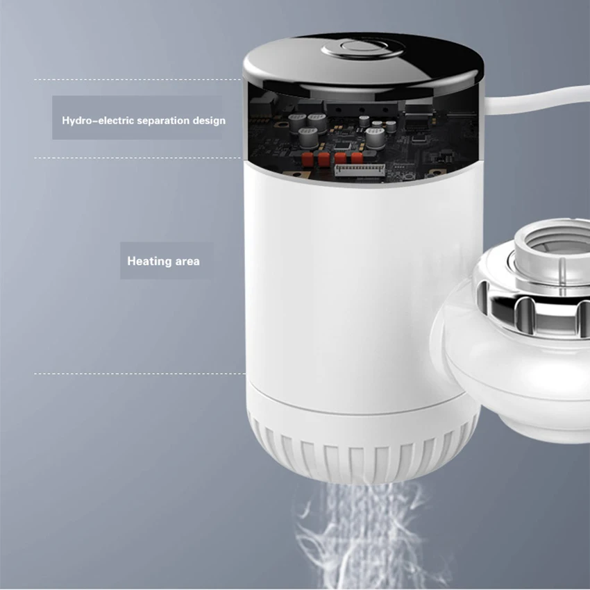 Кухонный кран мгновенный нагреватель воды быстрый Электрический вращение на 360