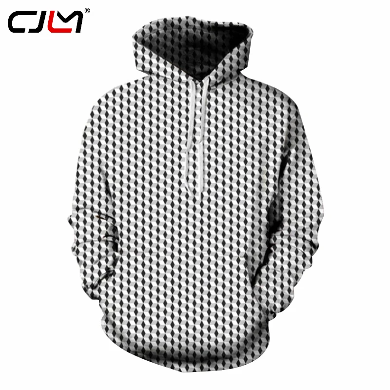 

Толстовка CJLM в стиле оверсайз, мужская повседневная толстовка с 3d-рисунком, с круглым вырезом
