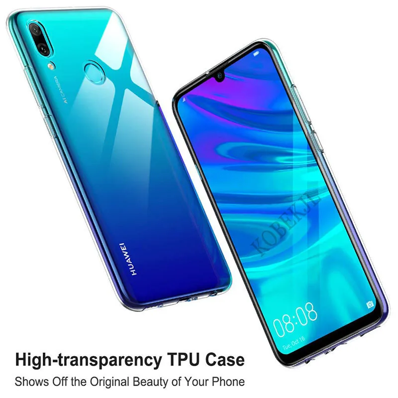 Чехол для Huawei P Smart Plus 2019 Мягкая силиконовая задняя крышка из ТПУ чехол телефона + |