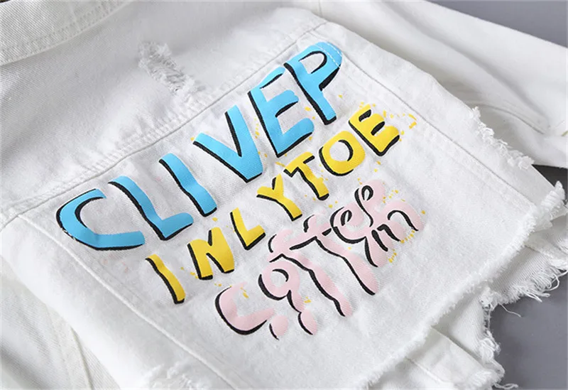 Colorful Childhood Casual Baby Girls Coats New Autumn Tops toddler Kids denim Jacket Outerwear Children Clothing Christmas | Детская