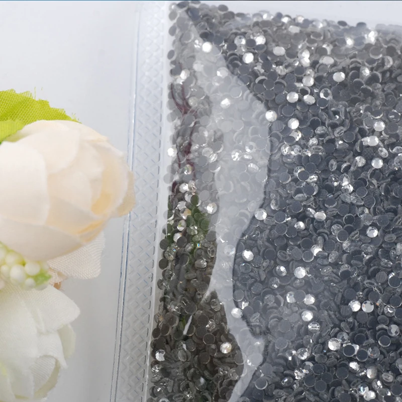 DMC Оптовая Большая упаковка навалом SS6 SS30 Блестящие кристаллы плоские с оборота