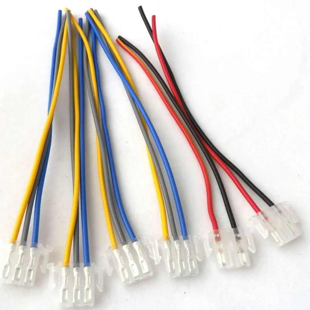 6 шт. кнопка переключения электровелосипеда соединитель проводов 2 штырька 3 для