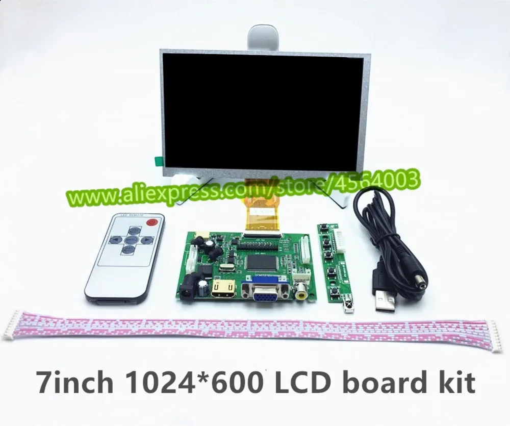 7 дюймовый 1024*600 HD 50 контактный TTL экран дисплея FPC070 TH плата драйвера контроллера
