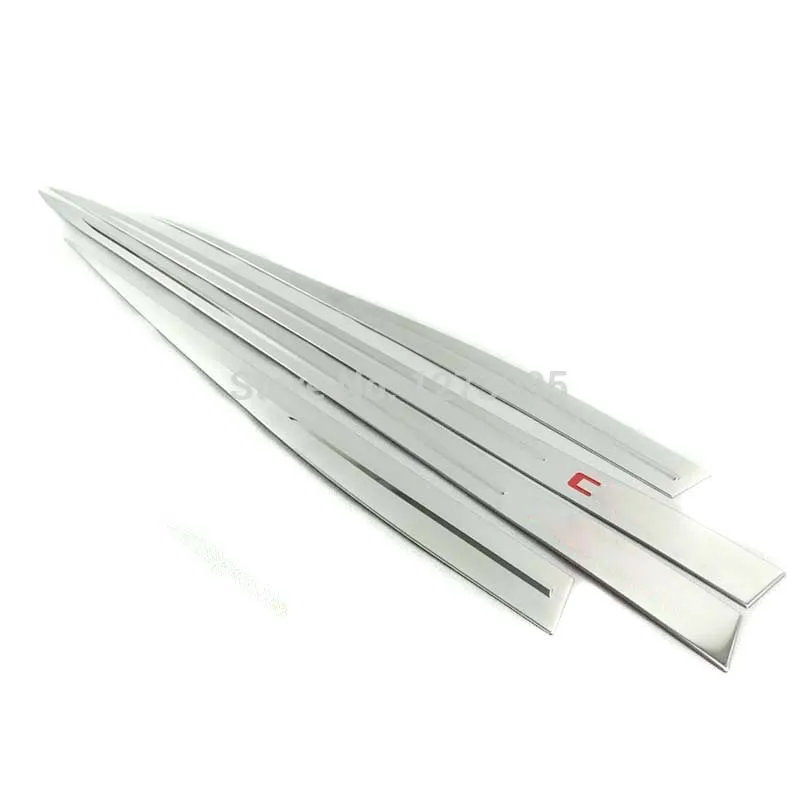 

For Chevrolet Cruze 2017 Stainless Steel Side Door Body Molding Trim Strip Protector Guard Cover Sticker Car Styling Accessories