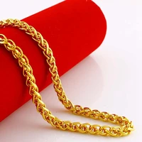 collar chain yellow gold filled byzantine necklace gift 45cm