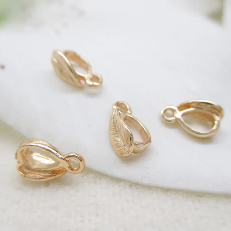 Светло Золотой Цвет Медь маленькие листья кулон головы 7 5 * мм 3 6 30 шт.|small leaf|copper