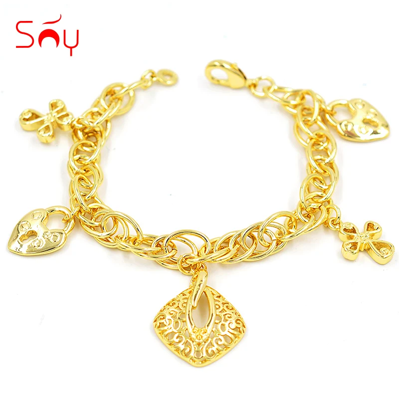 Sunny Jewelry Винтажные Ювелирные изделия очаровательные браслеты для женщин звенья