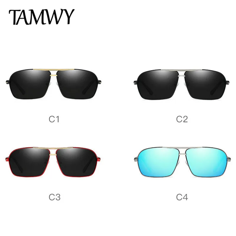 TAMWY BRAND DESIGN Classic Polarized Sunglasses Men Women Driving Pilot Frame Sun Glasses Male Goggle UV400 Gafas De Sol T8805 | Аксессуары