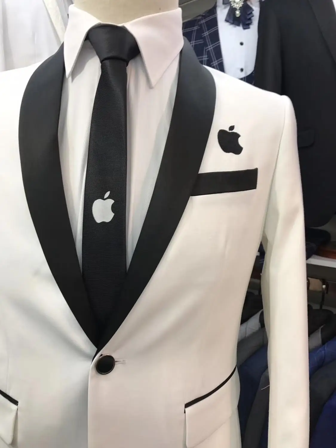 Новинка, мужские костюмы, костюм apple для свадьбы, смокинг, жених, шафера, Лучший человек, комплект, певец, сценическое платье с брюками, пиджак, 2P