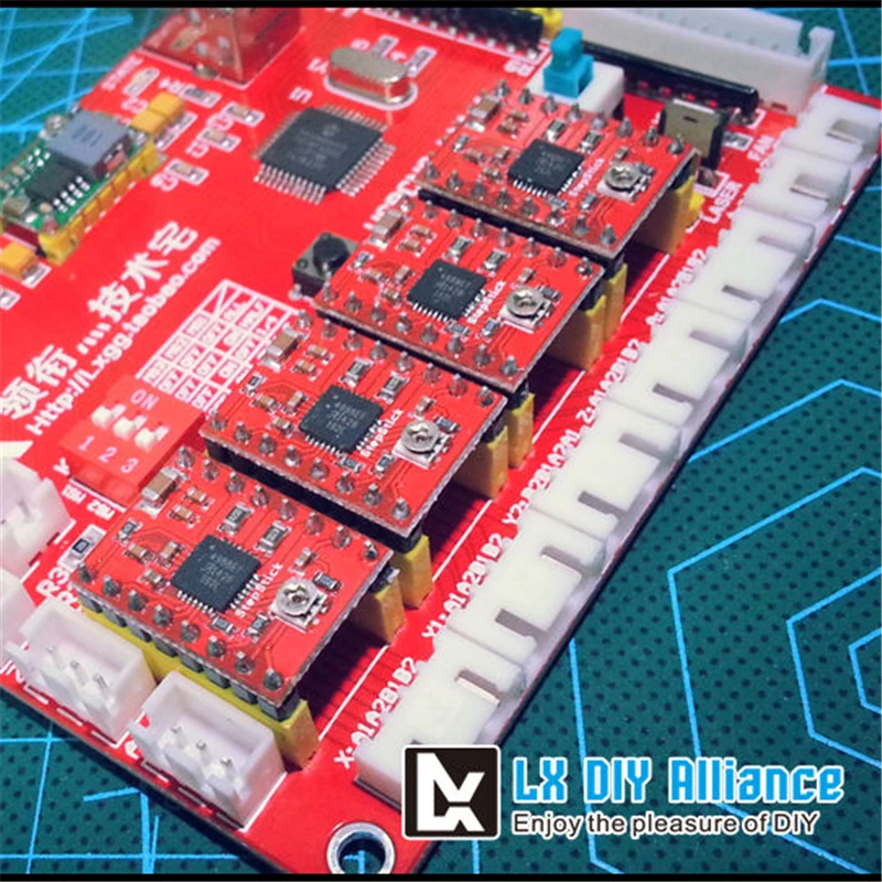 Лазерная гравировальная машина лазерная Мини DIY 4 оси шаговый двигатель