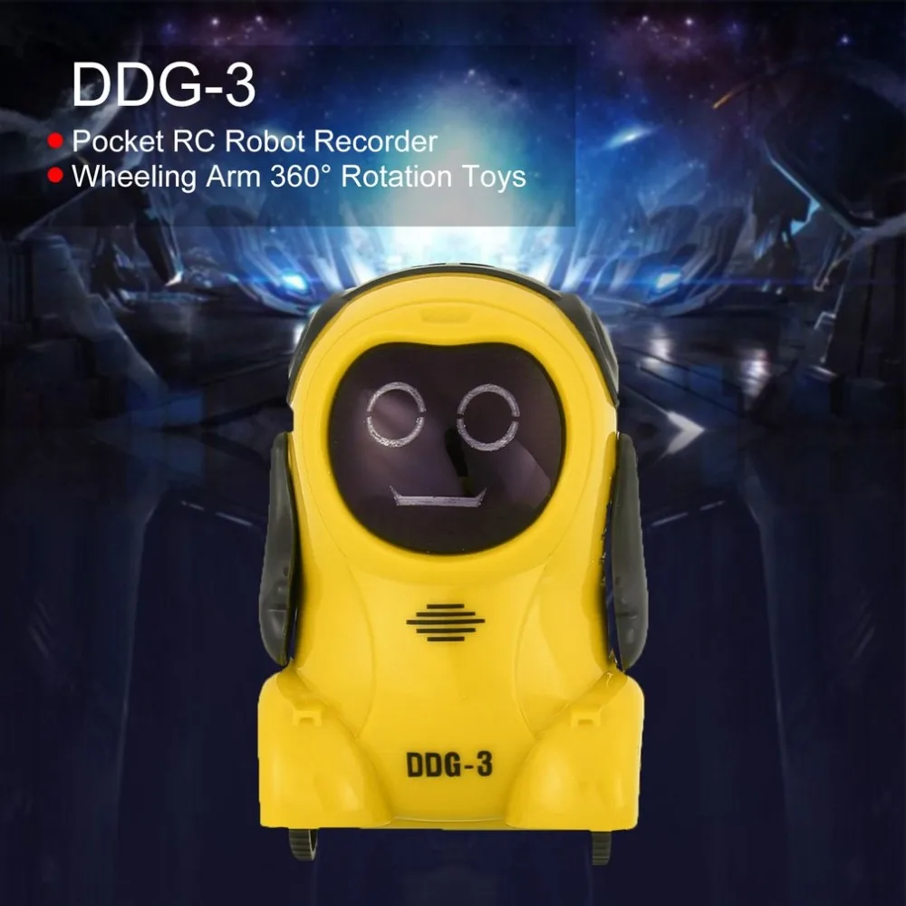 Рождество DDG 3 интеллигентая (ый) Смарт Мини карманный голос Запись RC робот