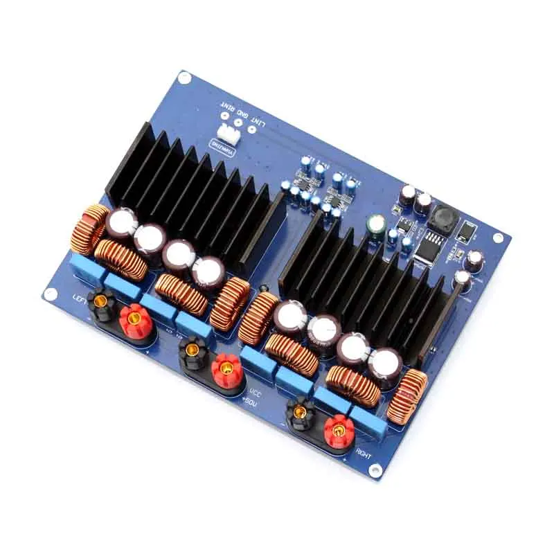 KYYSLB DC40 48V 2*600W TAS5630 OPA1632 2 0 плата цифрового усилителя высокой мощности домашняя