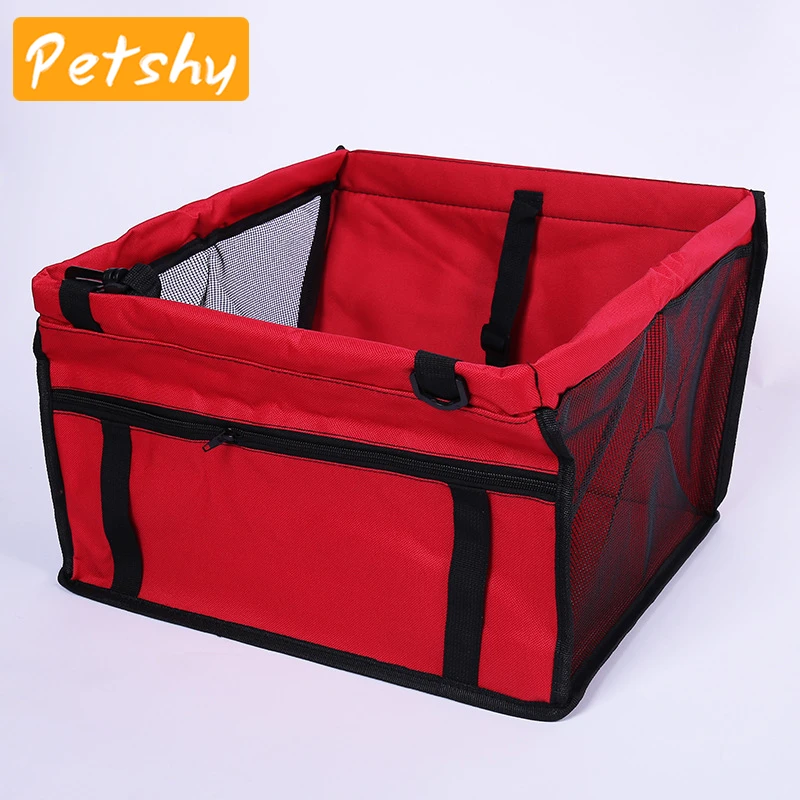 Petshy Pet Dog Cat сумка для автомобильного сиденья переносная Складная Водонепроницаемая воздухопроницаемая дорожная сумка для переноски домашних животных аксессуары