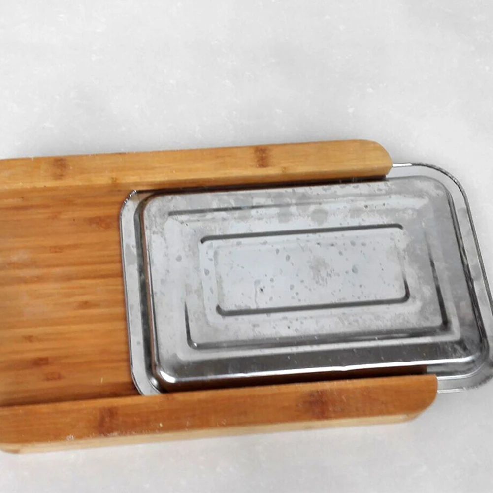 Wooden Picnics Chopping Block Kitchen Home Tool Sliding Tray Rectangle Practical Cutting Board Eco-friendly Accessories Non-Slip | Дом и сад