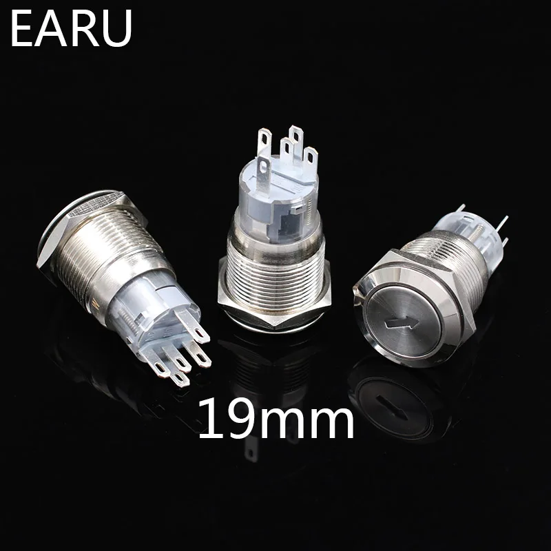 Cutomize логотип на заказ металлический кнопочный переключатель фиксация