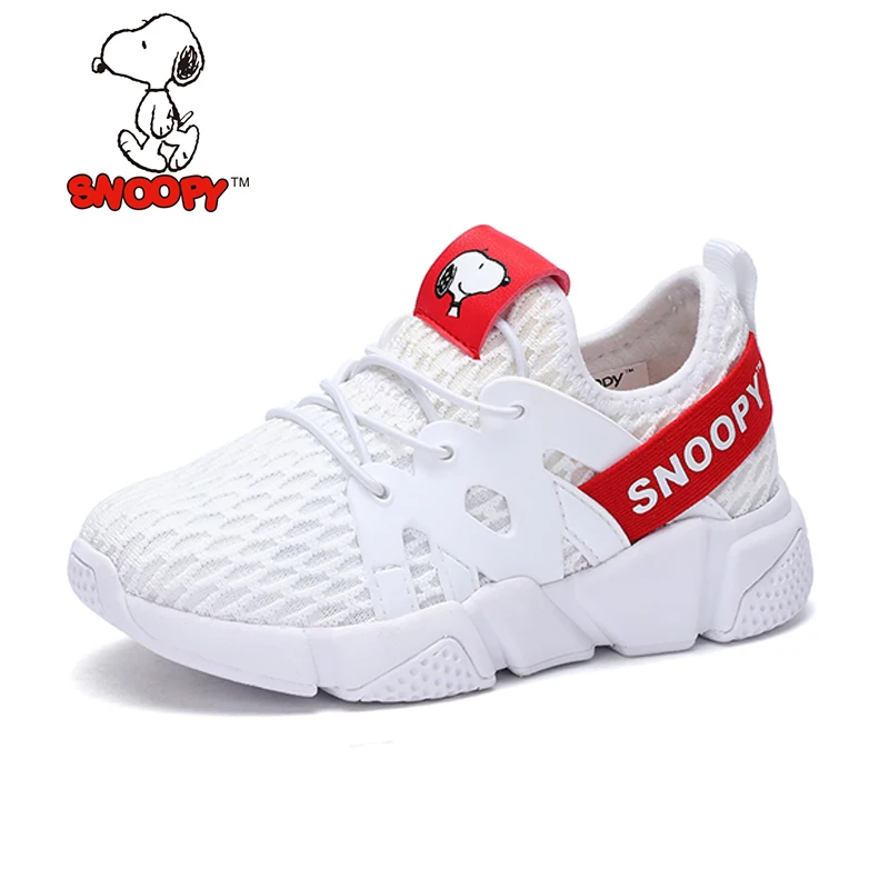 Snoopy/детские мягкие дышащие кроссовки для бега повседневная обувь из сетчатого