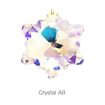 Crystal AB Стеклянные стразы подвески со снежинками, камни для женщин, кристальные блестящие стразы, украшение для одежды, свитера, ожерелья, подвески - Цвет: Crystal AB
