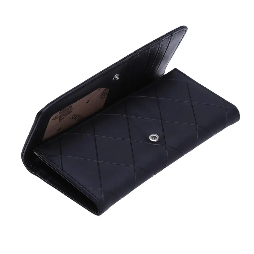 Новые модные женские кошельки из искусственной кожи винтажные клетчатые Длинные
