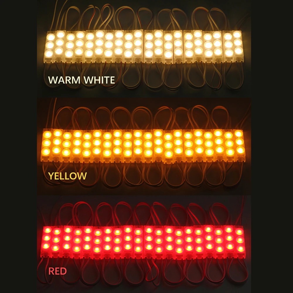 

20PCS/Lot LED Module 2835 SMD IP65 Waterproof injection lens LED Sign Advertising Backlight DC12V