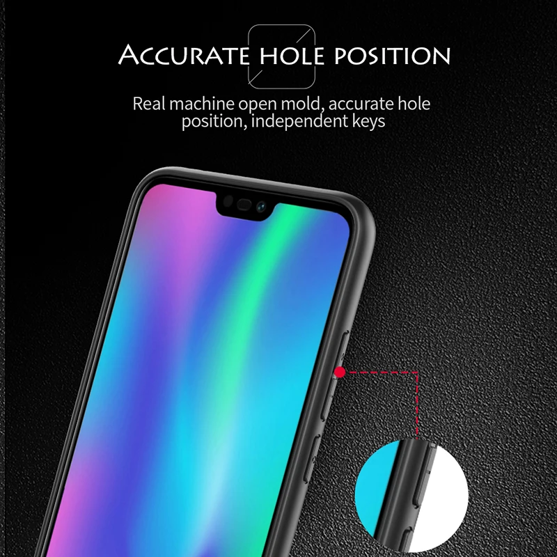 Чехол для huawei Honor 10 крышка Мягкий силиконовый край + прозрачный ПК задняя