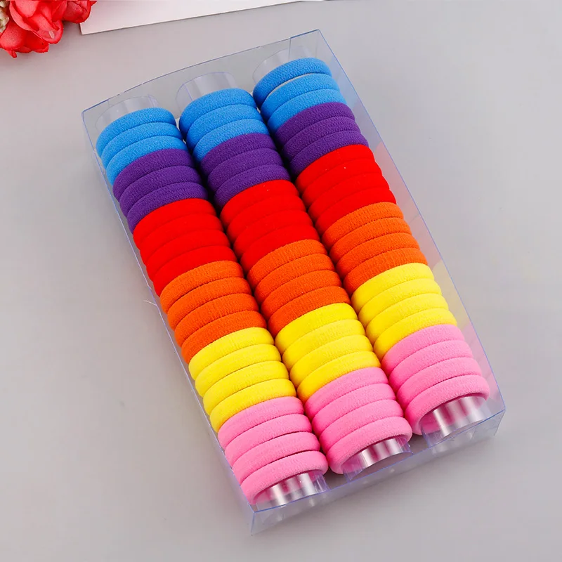 Mix Colors 1 66 шт./лот 3 см красочные нейлоновые кольца для девочек резинки для волос аксессуары для волос детские резиновые ленты эластичные повязки на голову - Цвет: Mix Colors 1