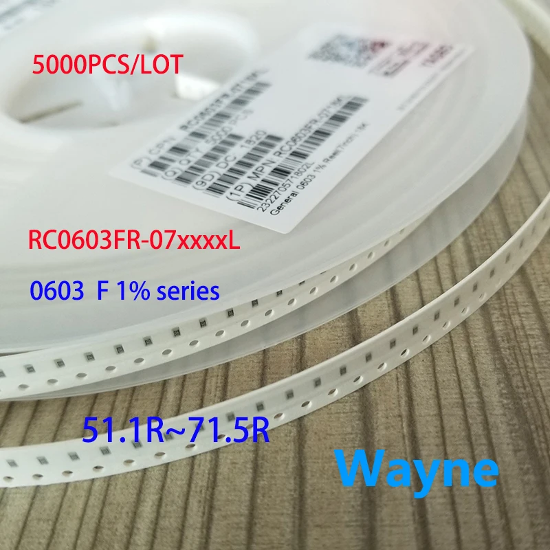 5000 шт./0805 F 51.1R/52.3R/53.6R/54.9R/56.2R/57.6R/59R/60.4R /61.9R/63.4R/64.9R/66.5R/68.1R/69.8R/71.5R 2012/1%