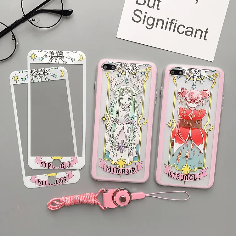 Чехол для iphone XS Max Cardcaptor Sakura + закаленное стекло пленка экрана 8 7 6 6S plus XR прозрачная