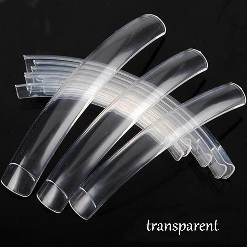 Круглые сверхдлинные салонные накладные ногти 50 шт. для 3D акриловых искусств 3