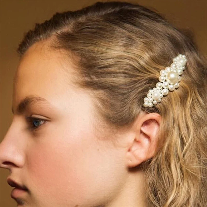 Полный заколка с жемчужиной для Девушки Романтический Прекрасный женщин шпильки