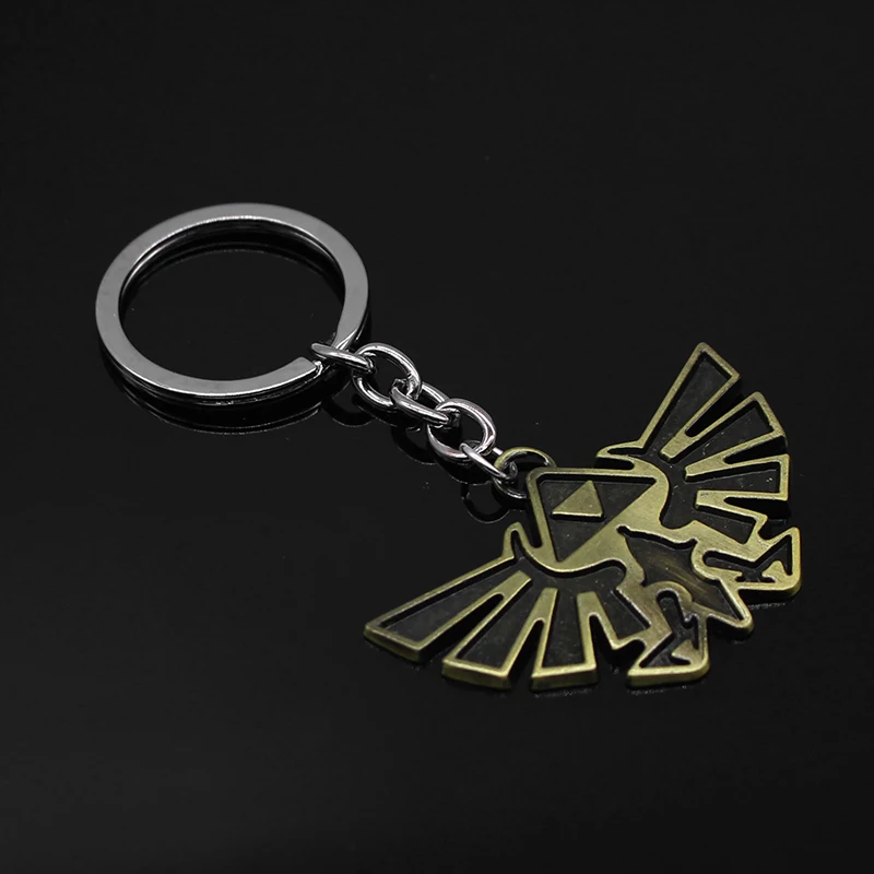 Мода кино Легенда о Zelda крыло логотип брелок украшения для Для мужчин Для женщин позволяя Zelda бронзовая покрытием сплава подвеска ключ кольцо