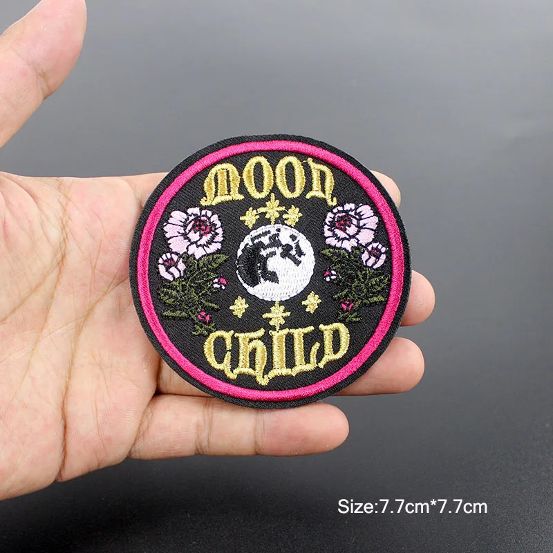 Модные крутые нашивки UFO Alien, нашивки для шитья утюгом, нашивки для одежды, круглые значки, наклейки на одежду - Color: 1 pcs
