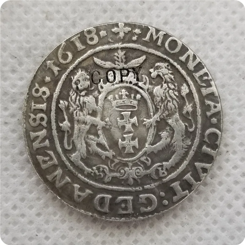 Памятные монеты Poland-ORT-1618-SIGIS-III-GEDANENSIS копии монет медаль коллекционные | Дом и сад