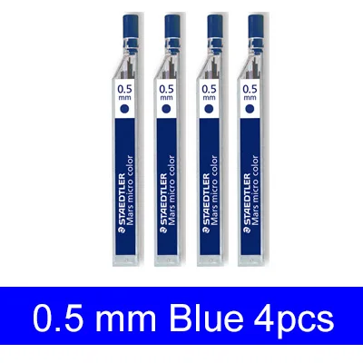 LifeMaster Staedtler Mars Micro color 254 механический карандаш 0,5 мм красный/синий/зеленый школьные и офисные принадлежности - Цвет: 4pcs Blue