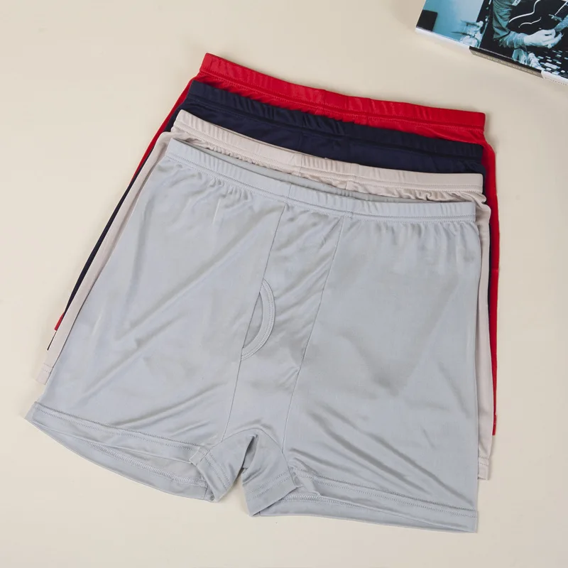 

Men's Pants Men's Underwear Silk Silk Knitted Shorts High-end Silk