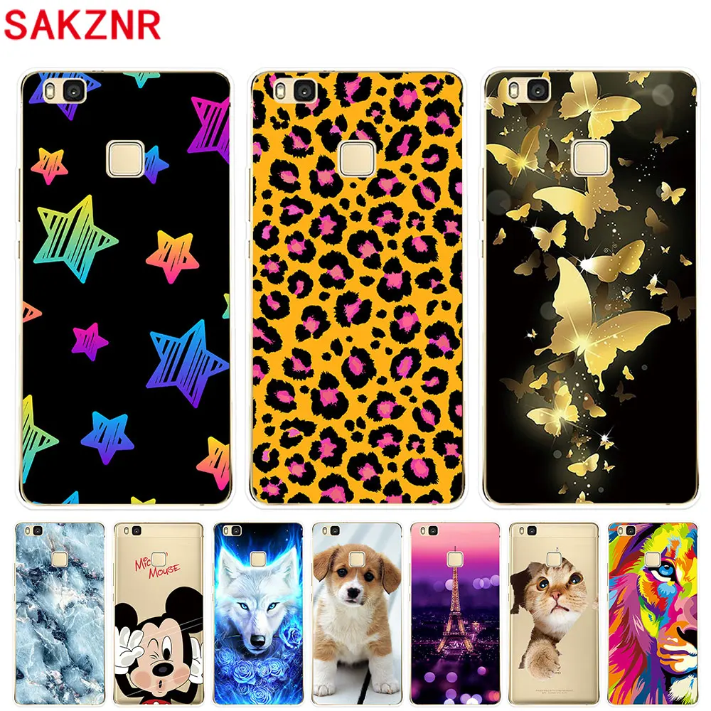 Case for Huawei P9 Lite Cover Silicone TPU Soft Funda Couqe Phone |