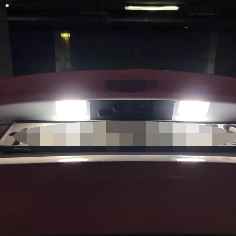 2 шт. 12В Canbus лампочка для Ford Focus 5D Fiesta Mondeo C-Max S-Max Kuga Galaxy 6000k белый номерной знак |
