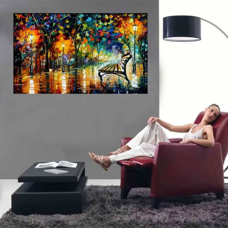 Разноцветная абстрактная картина маслом на холсте ручной работы настенное