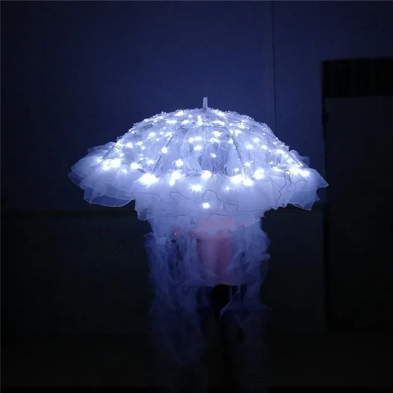 WYY бальных танцев led костюмы Белый светильник Медузы световой зонт