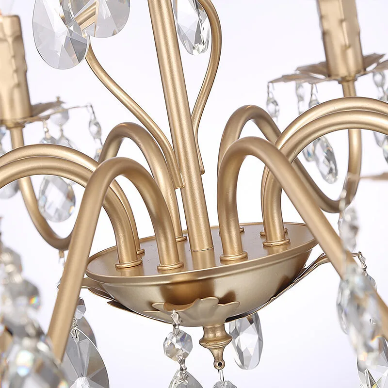 Современные хрустальные золотые потолочные светильники K9 светодиодный