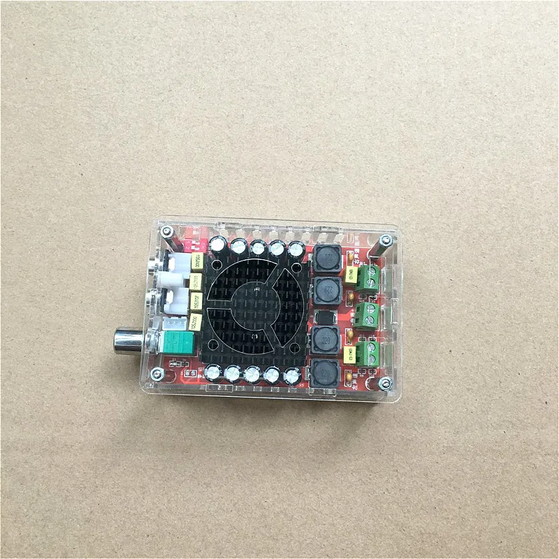 С Чехол XH-M510 TDA7498 высокомощный цифровой усилитель 2*100 Вт автомобильный усилитель DC 14-34 в