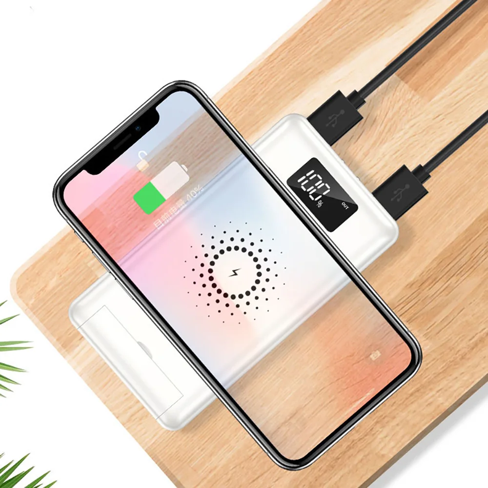 Беспроводное зарядное устройство ETIMGA Qi, Bluetooth наушники, внешний аккумулятор, 6000 мАч, чехол для зарядки микрофона для iPhone X XS XR samsung S10 huawei