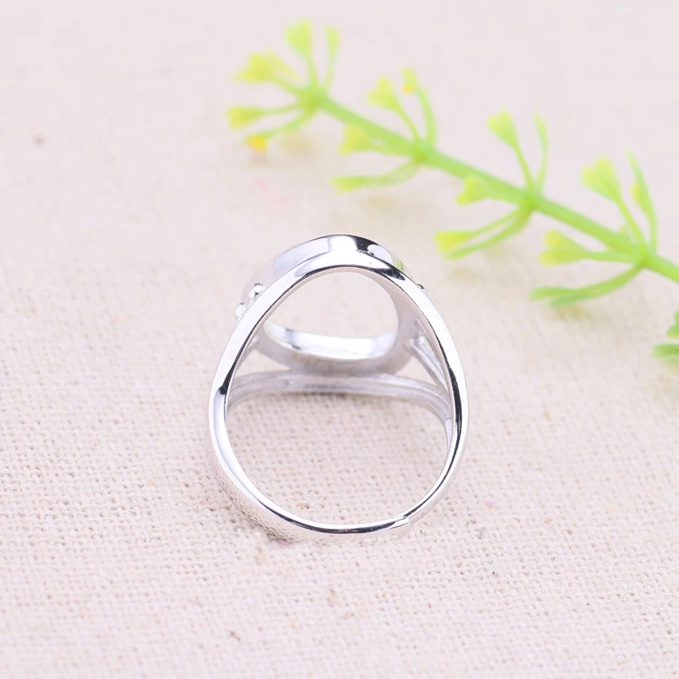 12*17mm 925 STERLING SILVER girl women Semi Mount Bases Blanks base blank ring Setting wedding jewelry findings diy A2215 | Украшения и
