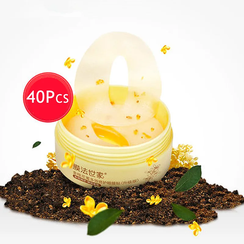 Маска Семья Для Глаз Золотой Османтус Коллагеновый Гель Сывороточный Протеин