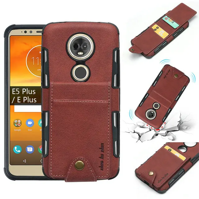 6,0 ''карточка из ткани слот для Motorola E5Plus чехол Motorola Moto E5 Plus откидная задняя крышка для Motorola E5 Plus чехол Капа TX1924